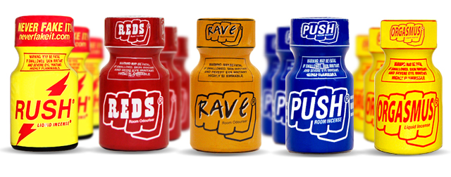 Picture of Rush Reds Rave Push Orgasmus Poppers Bottles we sell